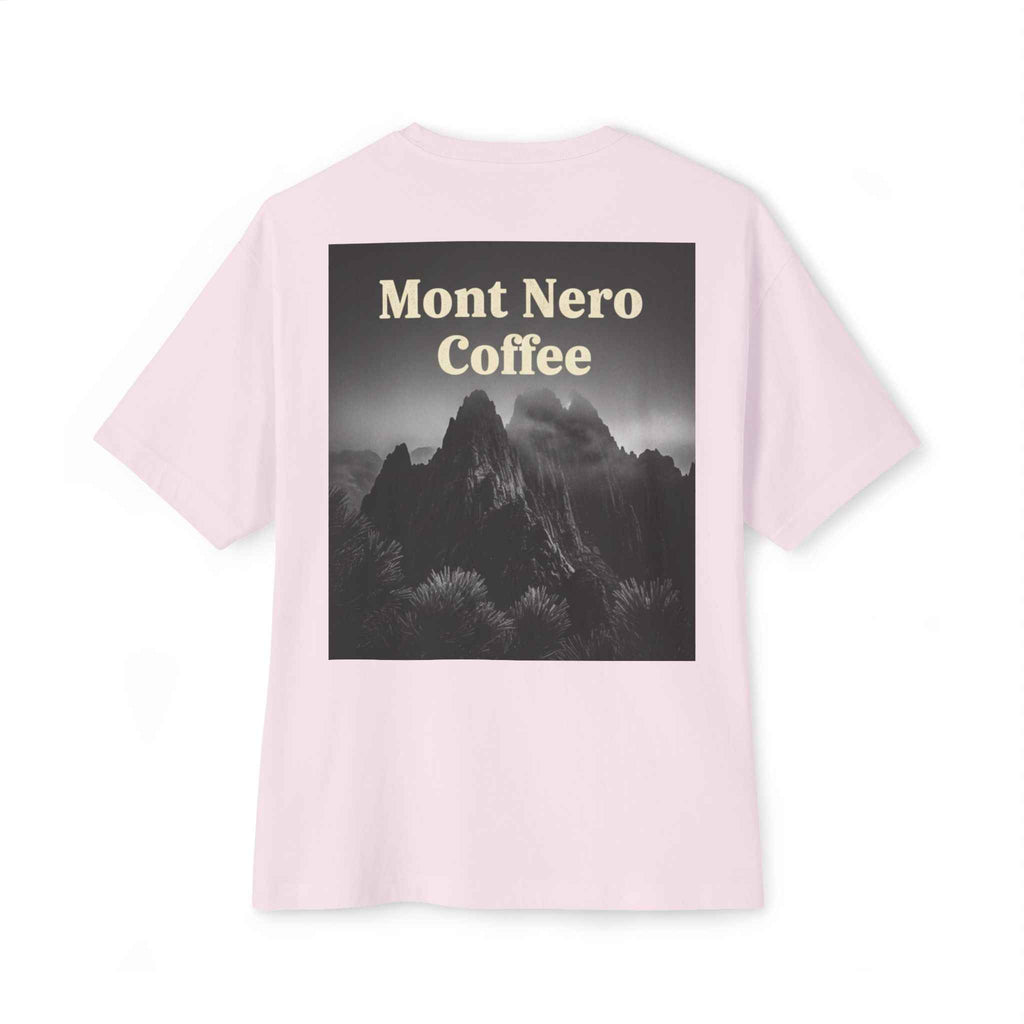 Mont Nero Coffee Tee — Oversized Boxy Coffee Shop T-Shirt