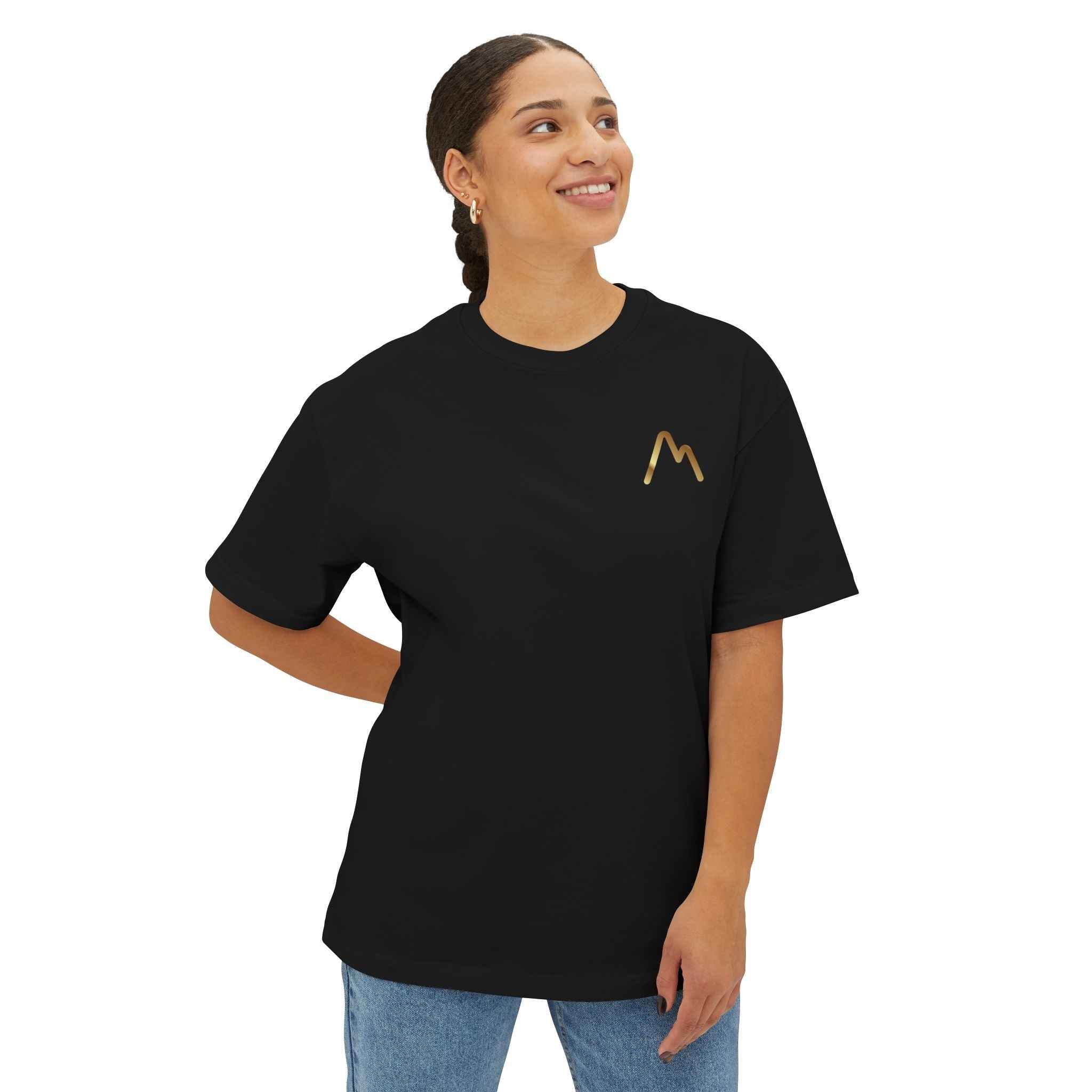 Mont Nero Coffee Tee — Oversized Boxy Coffee Shop T-Shirt