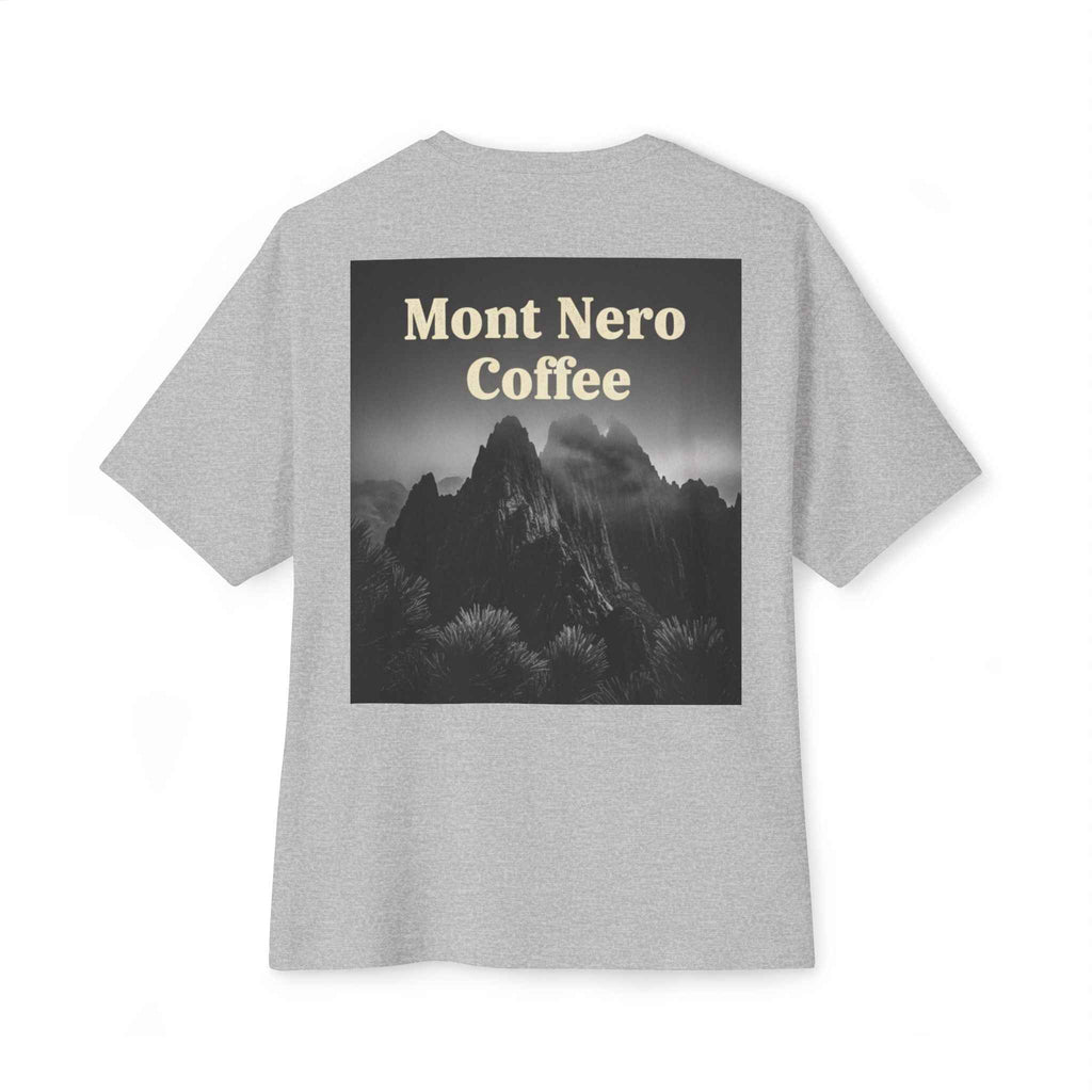 Mont Nero Coffee Tee — Oversized Boxy Coffee Shop T-Shirt