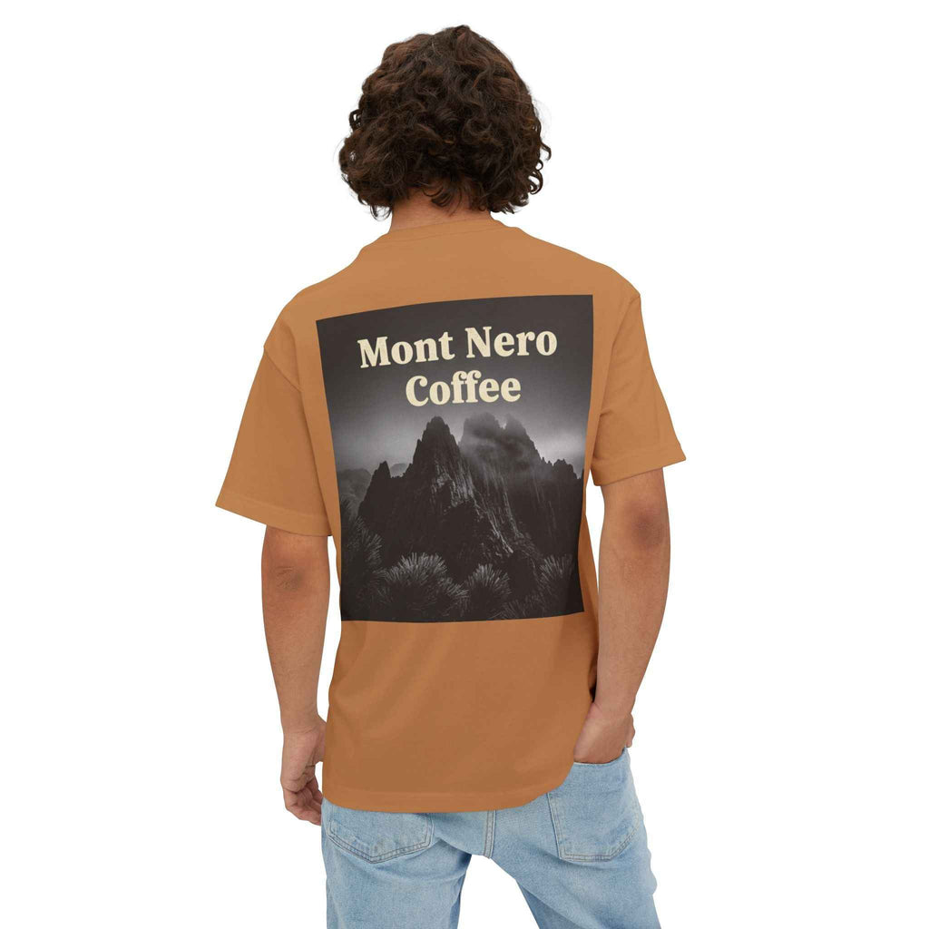 Mont Nero Coffee Tee — Oversized Boxy Coffee Shop T-Shirt