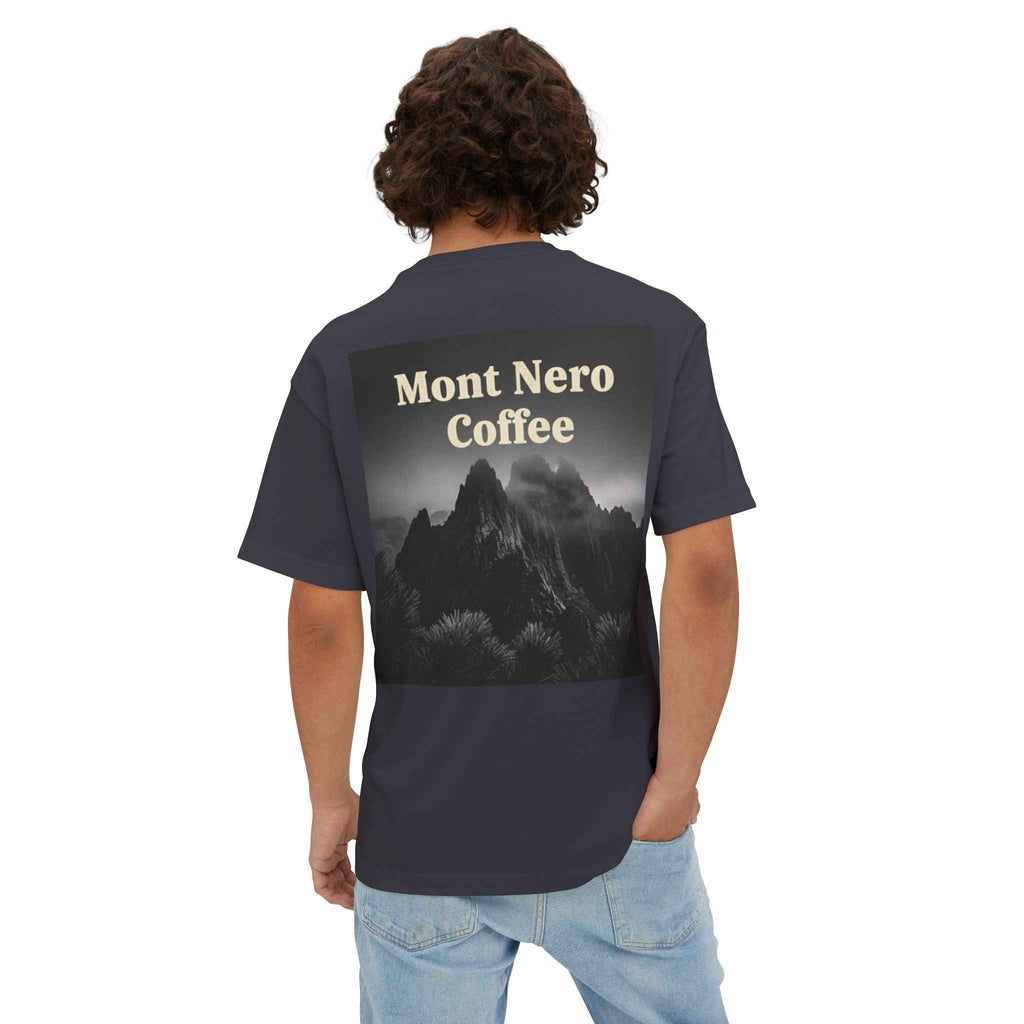 Mont Nero Coffee Tee — Oversized Boxy Coffee Shop T-Shirt