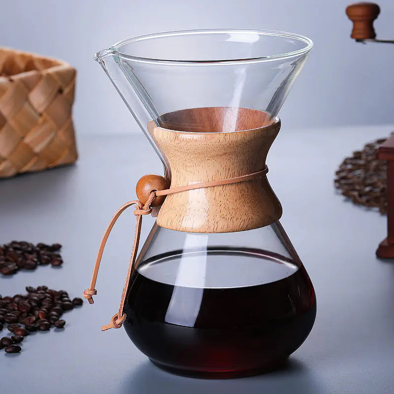 Italian Heat-Resistant Pour Over Coffee Maker