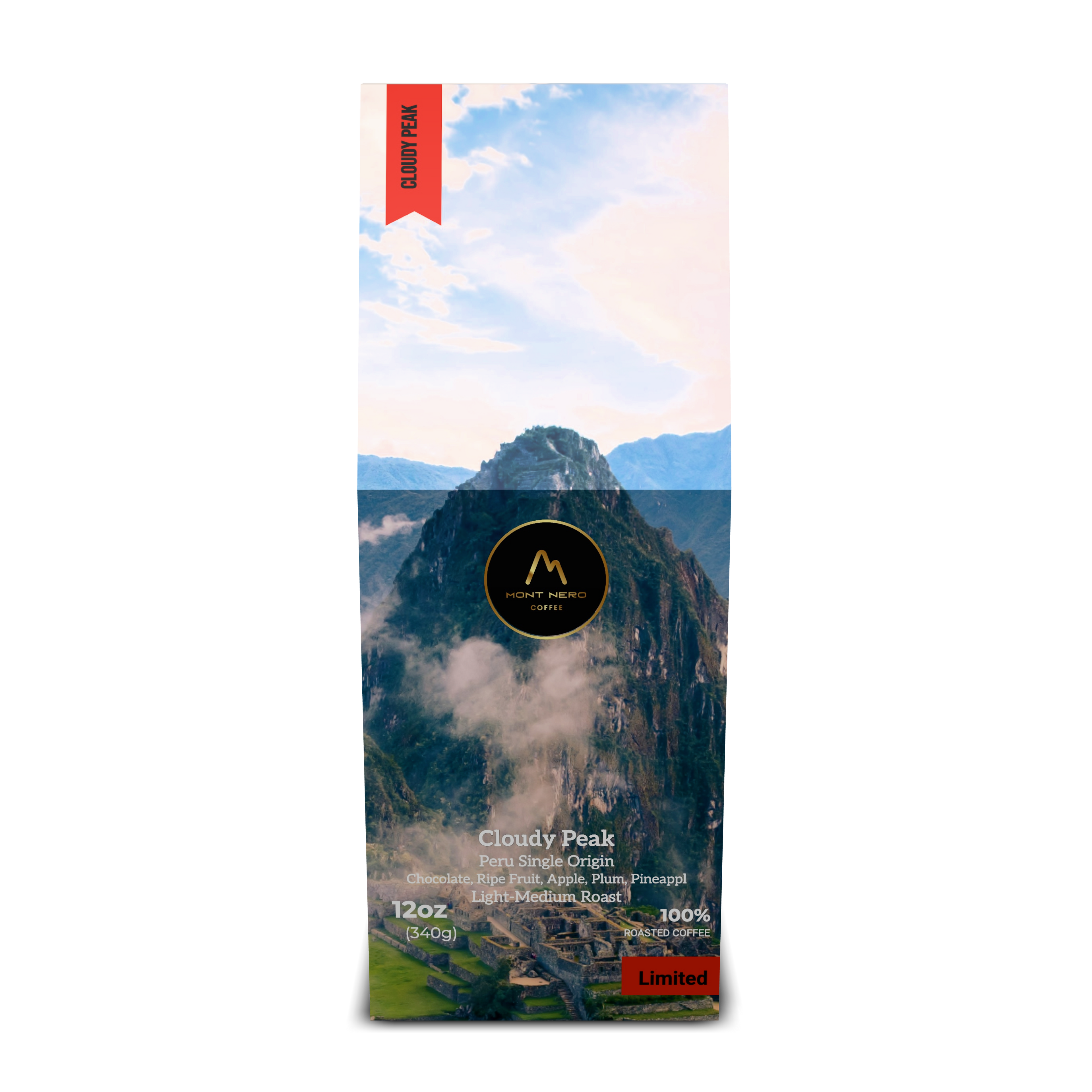 Cloudy Peak Peruvian Single Origin - Light/Medium Roast - Toffee, Sweet, Medium Body, Fruity