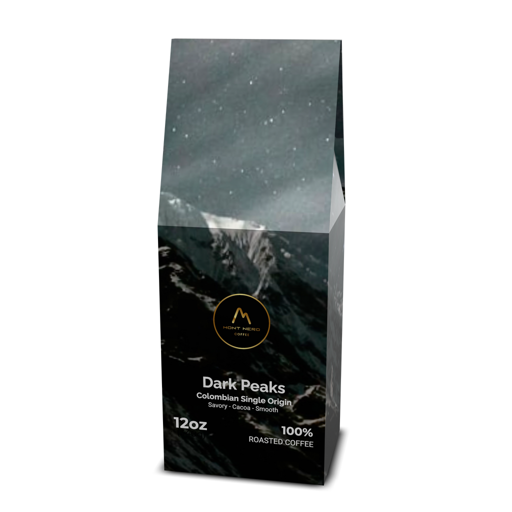 Dark Peaks Colombian Single Origin - Light/Medium Roast - Savory, Cocoa, Smooth