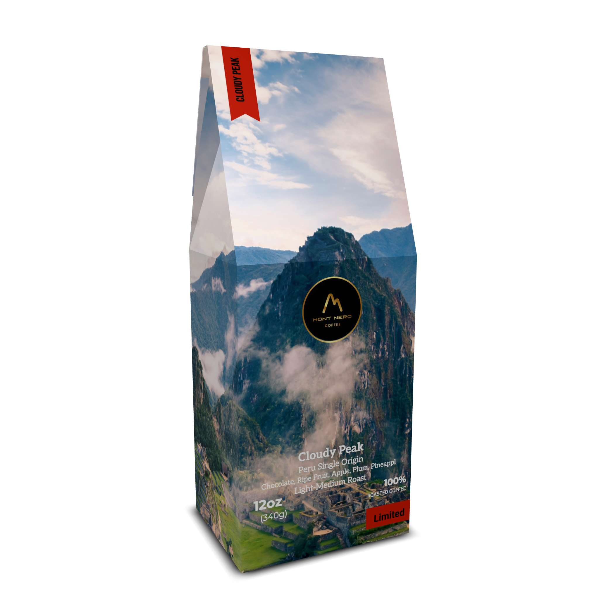 Cloudy Peak Peruvian Single Origin - Light/Medium Roast - Toffee, Sweet, Medium Body, Fruity