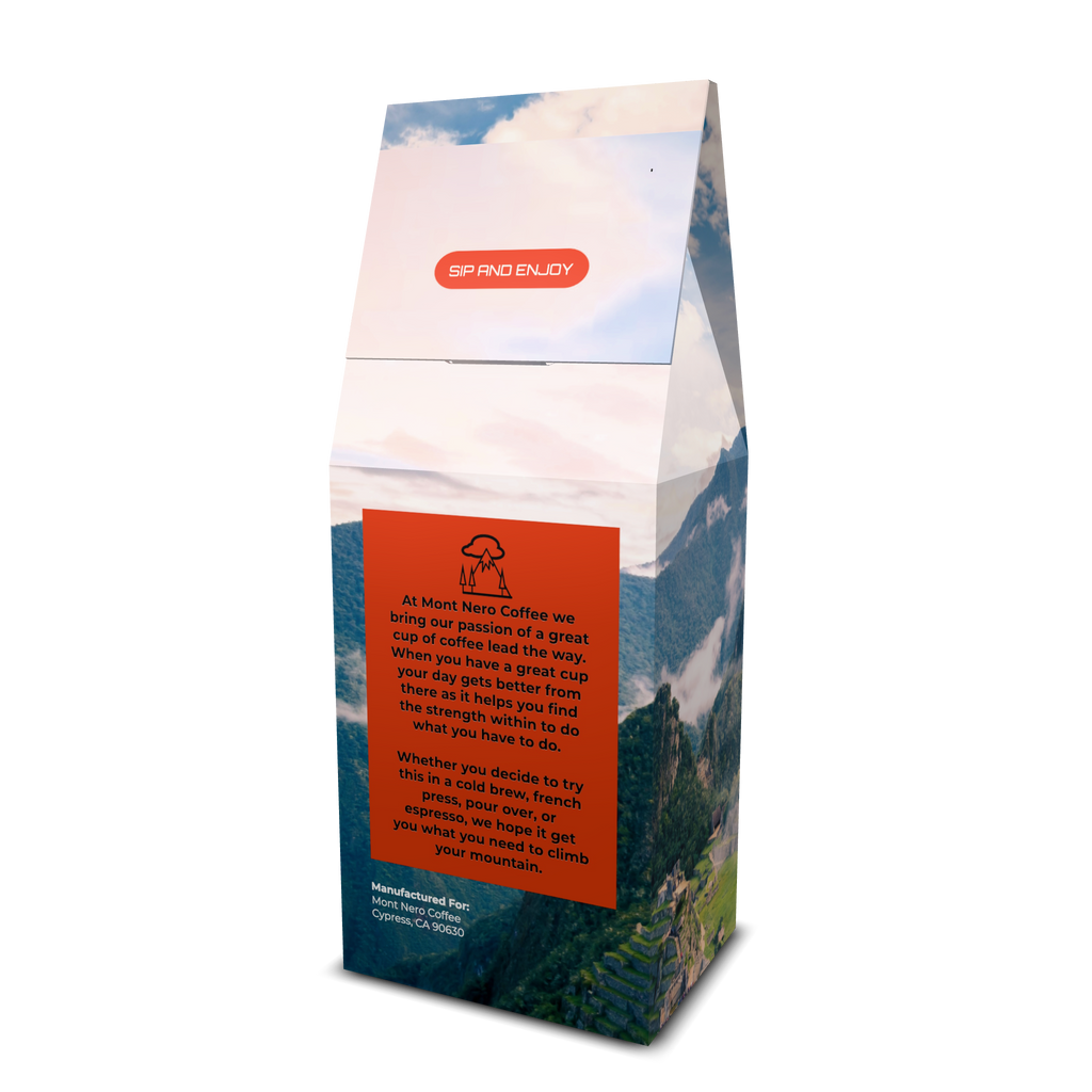 Cloudy Peak Peruvian Single Origin - Light/Medium Roast - Toffee, Sweet, Medium Body, Fruity